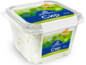 Сир кисломолочний «Домашній» 0,2%, Хуторок, 350г